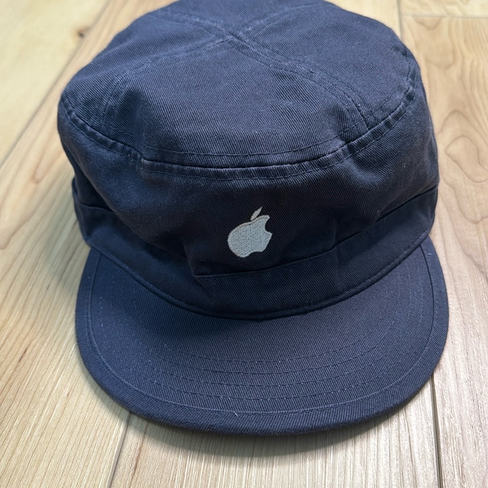 Apple Company Store Navy Blue Canvas Hat